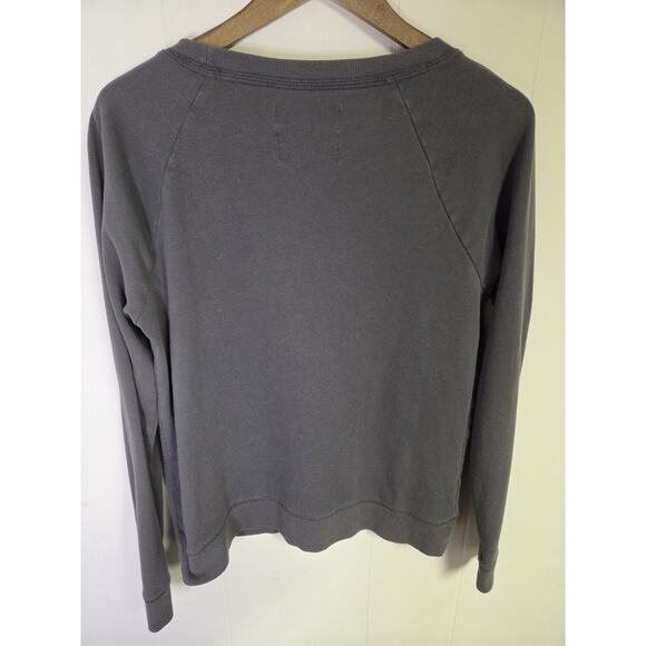 Victorias Secret Crewneck Sweatshirt Gray Sequin Heart Sparkle Size Large - Picture 7 of 9